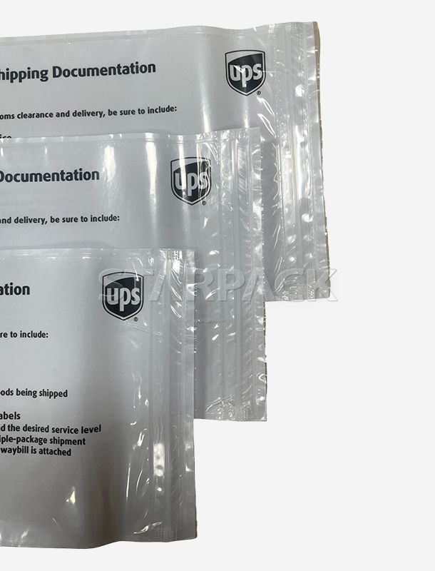 PE Packing List Envelopes on a Roll (Waybill Pouches with Zipper)