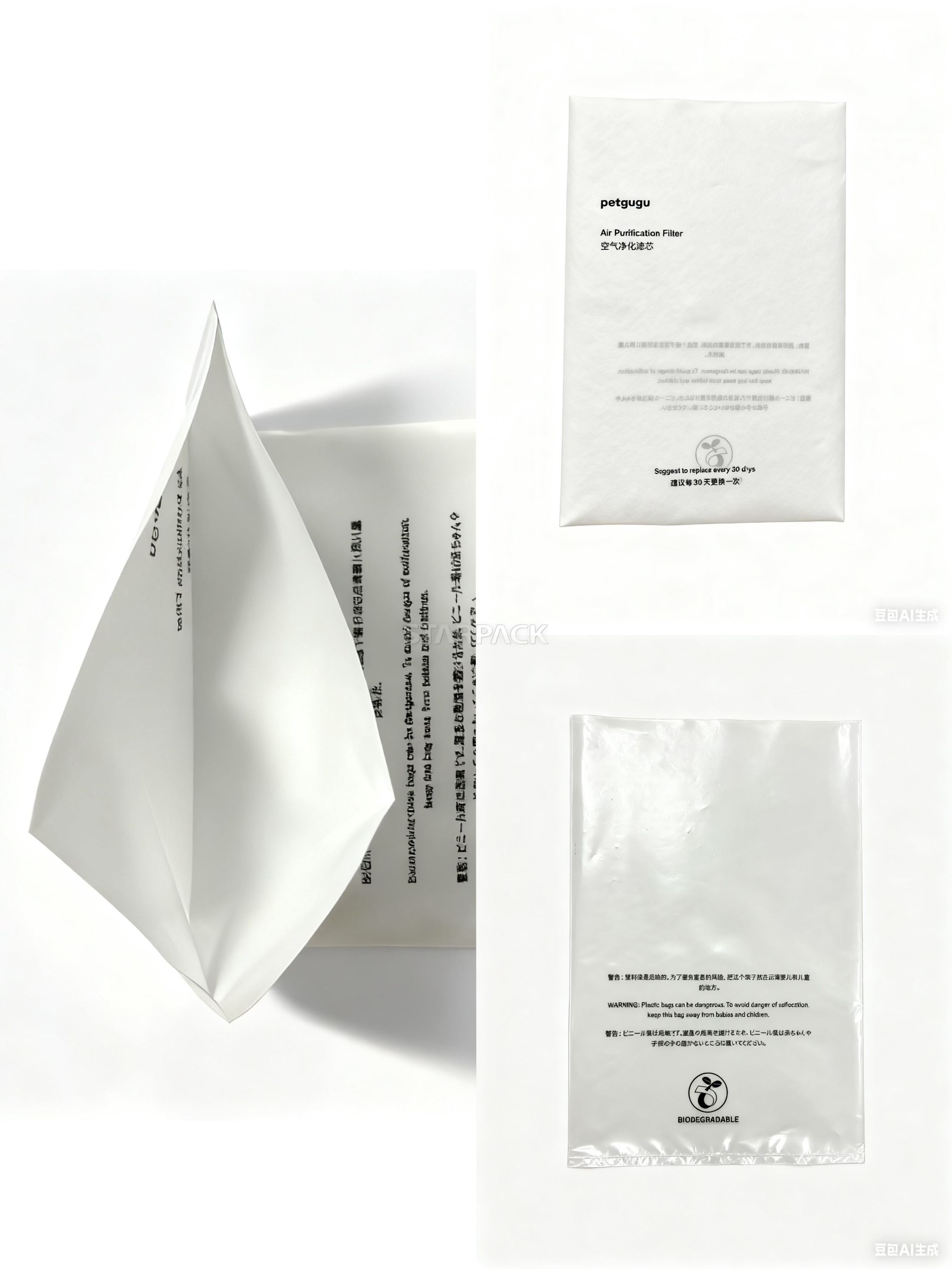 Fully Biodegradable Flat Bag
