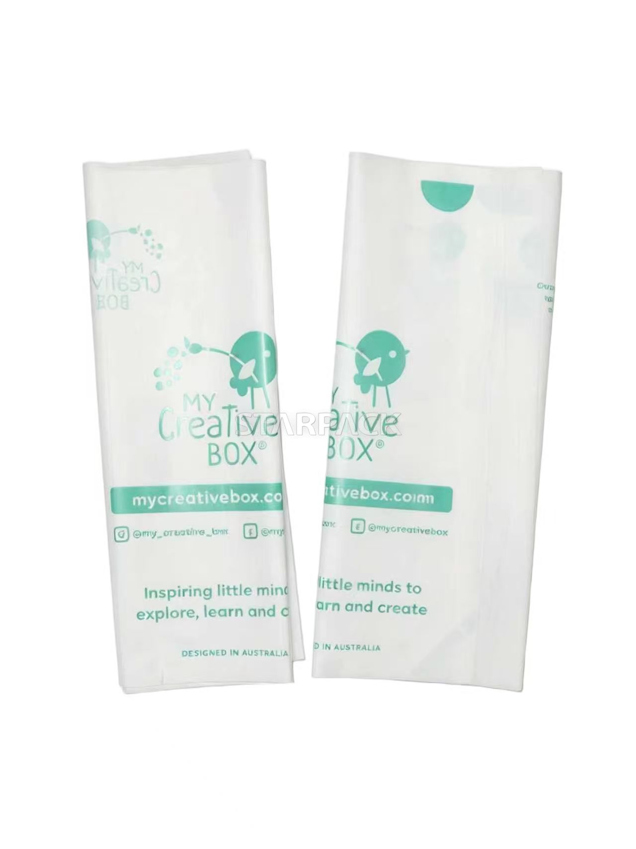 Fully Biodegradable Self-Sealing Bag