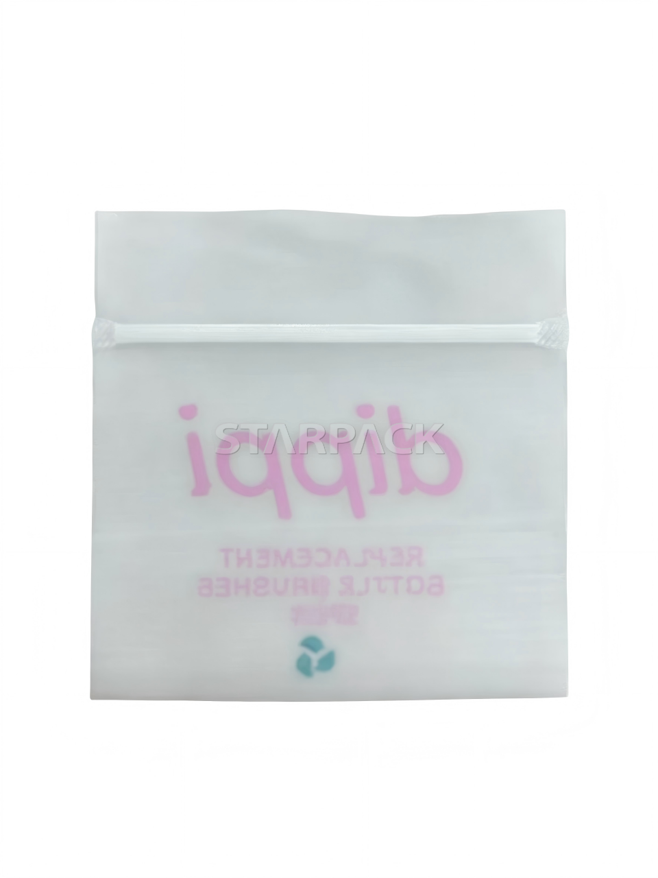 printed-compostable-zip-pouch-brand-logo-front