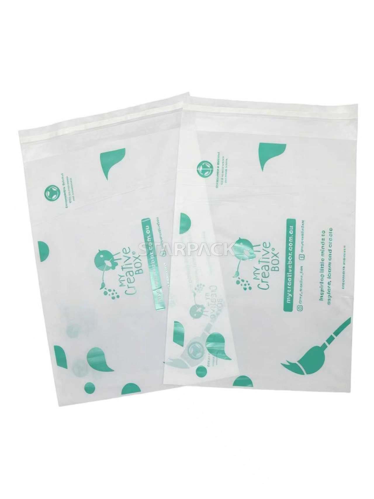 Fully Biodegradable Self-Sealing Bag
