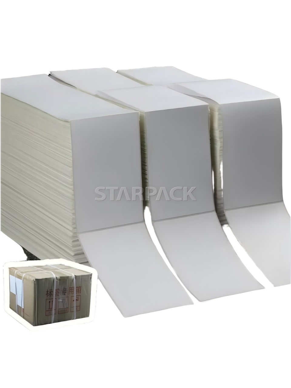 Folded Thermal Shipping Label