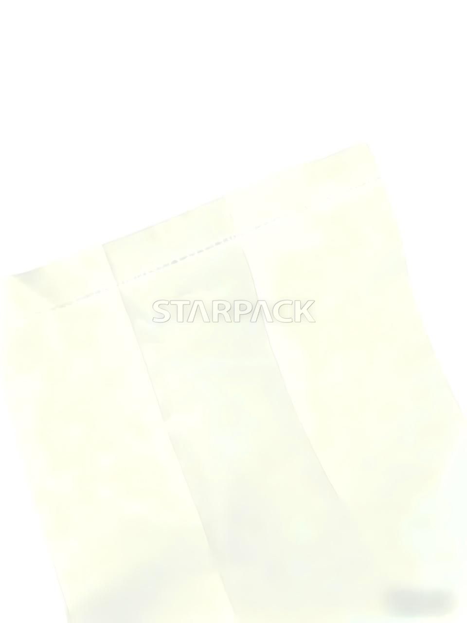 Flat view eco-friendly fully biodegradable bubble tea takeaway packaging bag